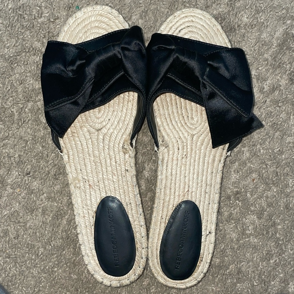 Rebecca Minkoff espadrille Satin Bow flat sandals
